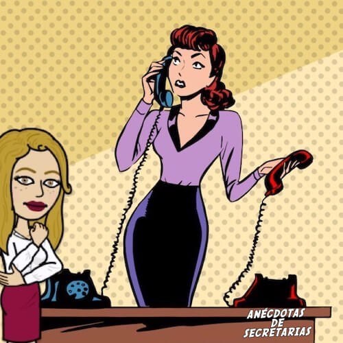secretaria filtrando llamadas telefonicas para el jefe