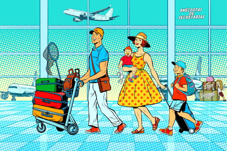 vacaciones familiares el estres en el aeropuerto