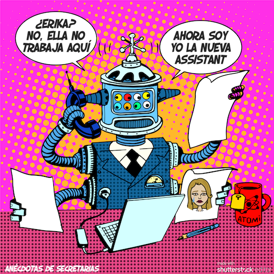 robot secretaria