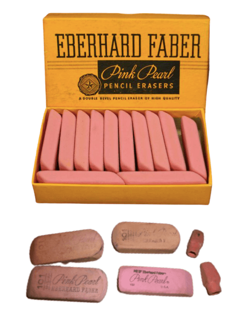 pink pearl erasers eberhard faber